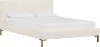 CBD1572YBLNNTLC Modern Linen Off-White Queen Upholstered Platform Bed