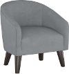 47-1KVLVSTLGR Velvet Steel Gray Kid's Tub Chair