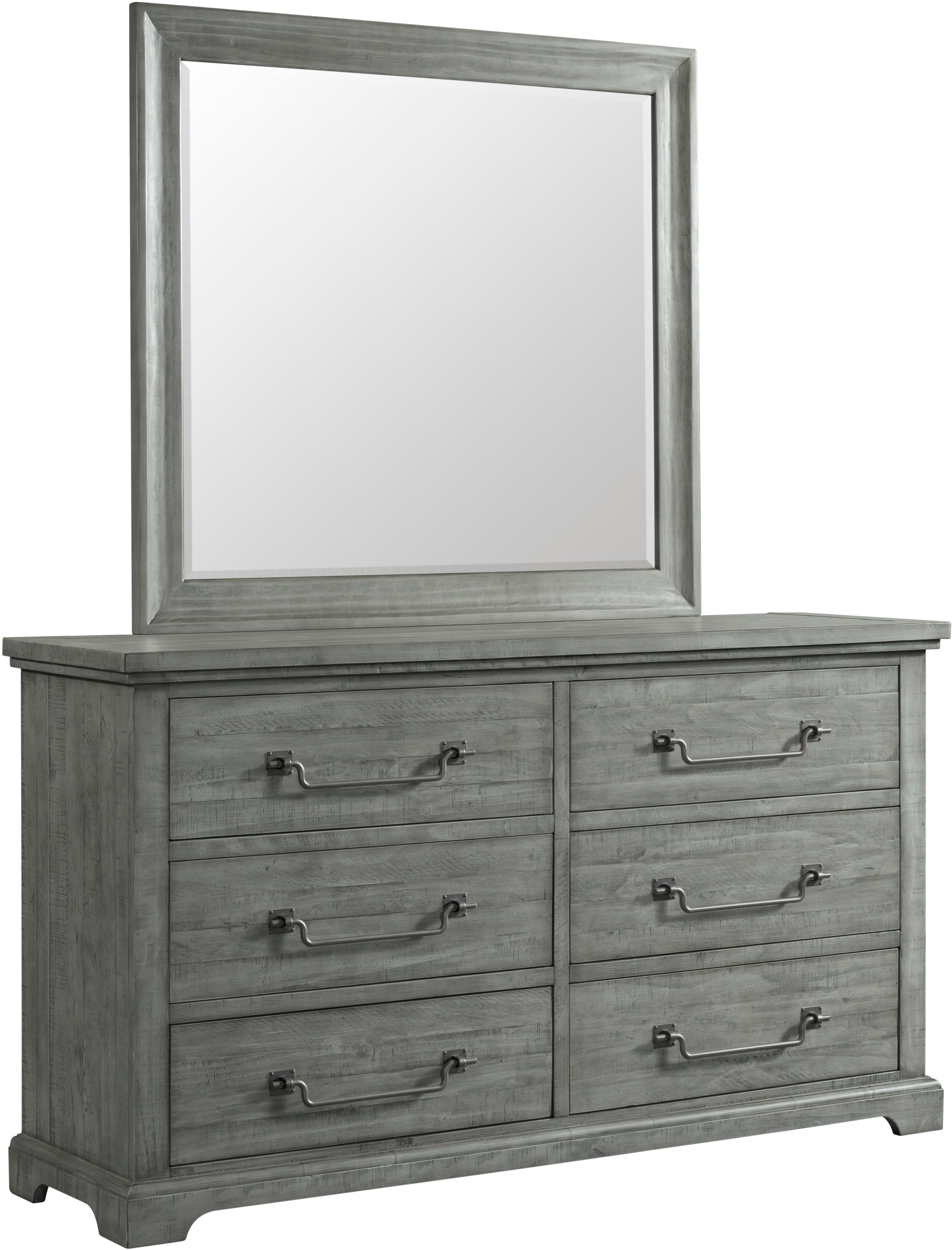 Beach House Coastal Country Dove Gray Dresser-2
