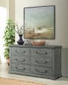 Coastal Country Dove Gray Dresser - Beach House
