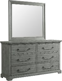 Coastal Country Dove Gray Dresser - Beach House-2