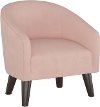 47-1KVLVTBLSH Velvet Blush Pink Kid's Tub Chair