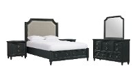 Black Oak 4 Piece Queen Bedroom Set - Hillside-2