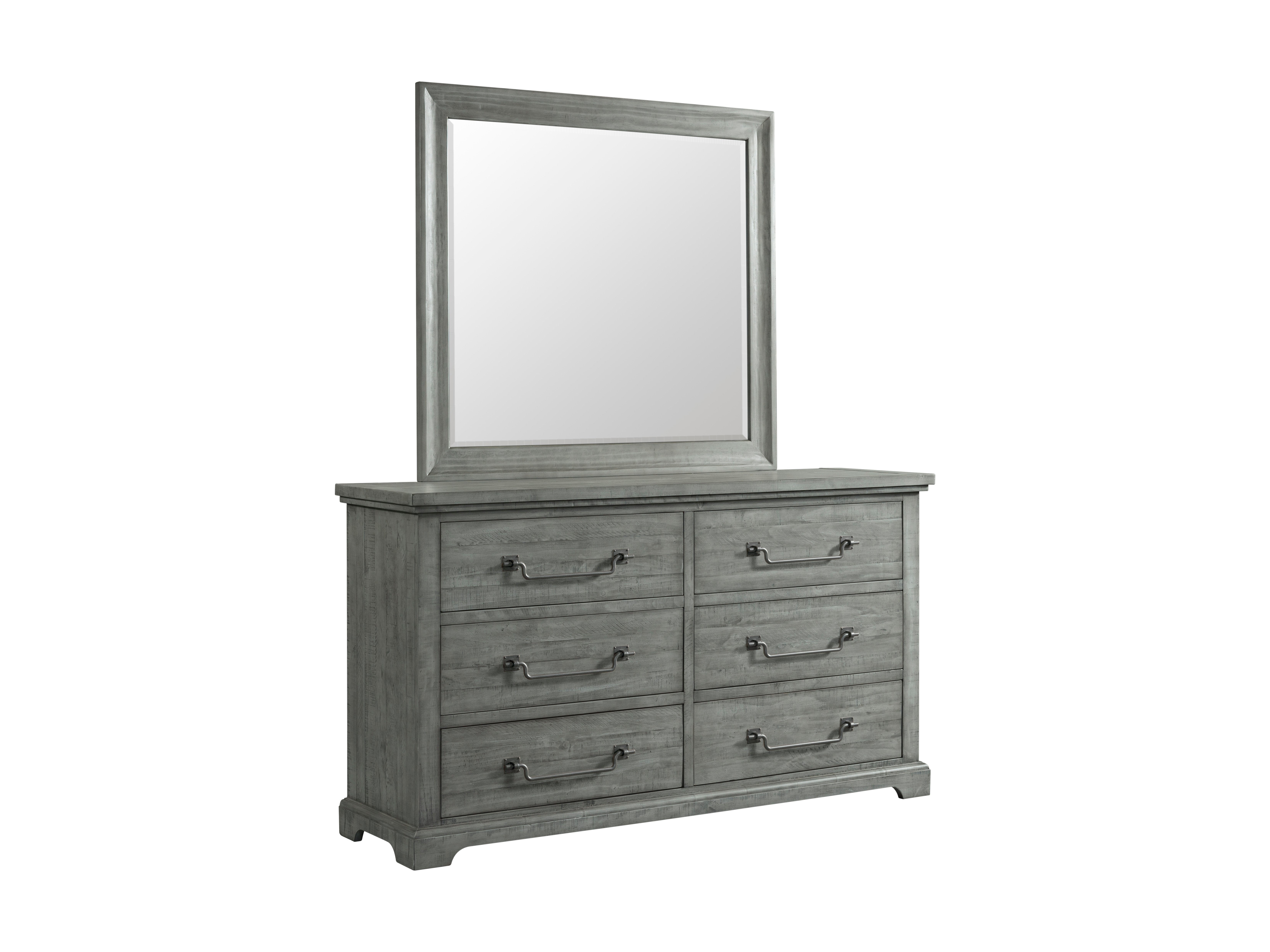 Beach House Coastal Country Gray Mirror-2