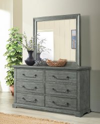 Coastal Country Gray Mirror - Beach House-3