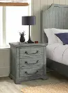 Beach House Coastal Country Dove Gray Nightstand