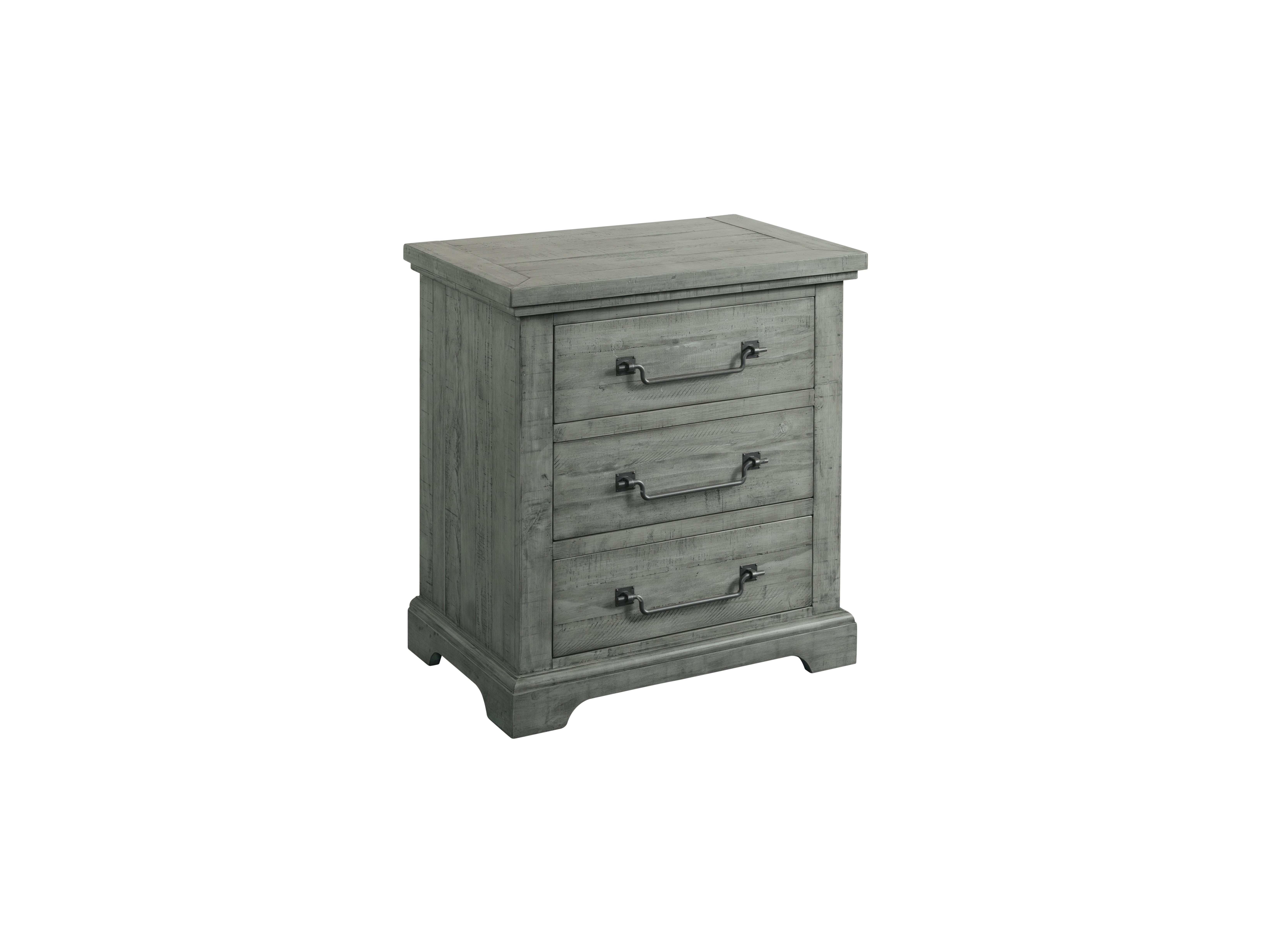 Coastal Country Dove Gray Nightstand - Beach House-2