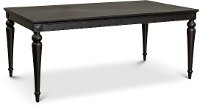 Traditional Black Dining Room Table - Hillside-1