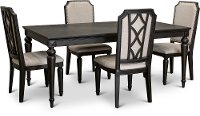 Traditional Black Dining Room Table - Hillside-2