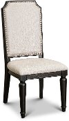 Traditional Black Upholstered Dining Room Chair - Hillside