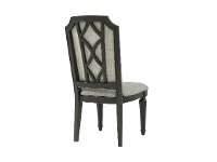 Traditional Black Upholstered Dining Room Chair - Hillside-4
