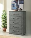 Coastal Country Gray Chest of Drawers - Beach House