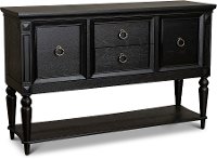 Traditional Black Dining Room Sideboard - Hillside