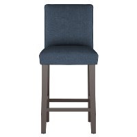 63-8ZMNV Navy Upholstered Bar Stool - Zuma-2