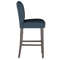 63-8ZMNV Navy Upholstered Bar Stool - Zuma-3