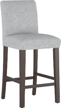 63-8ZMPMC Gray Upholstered Bar Stool - Zuma