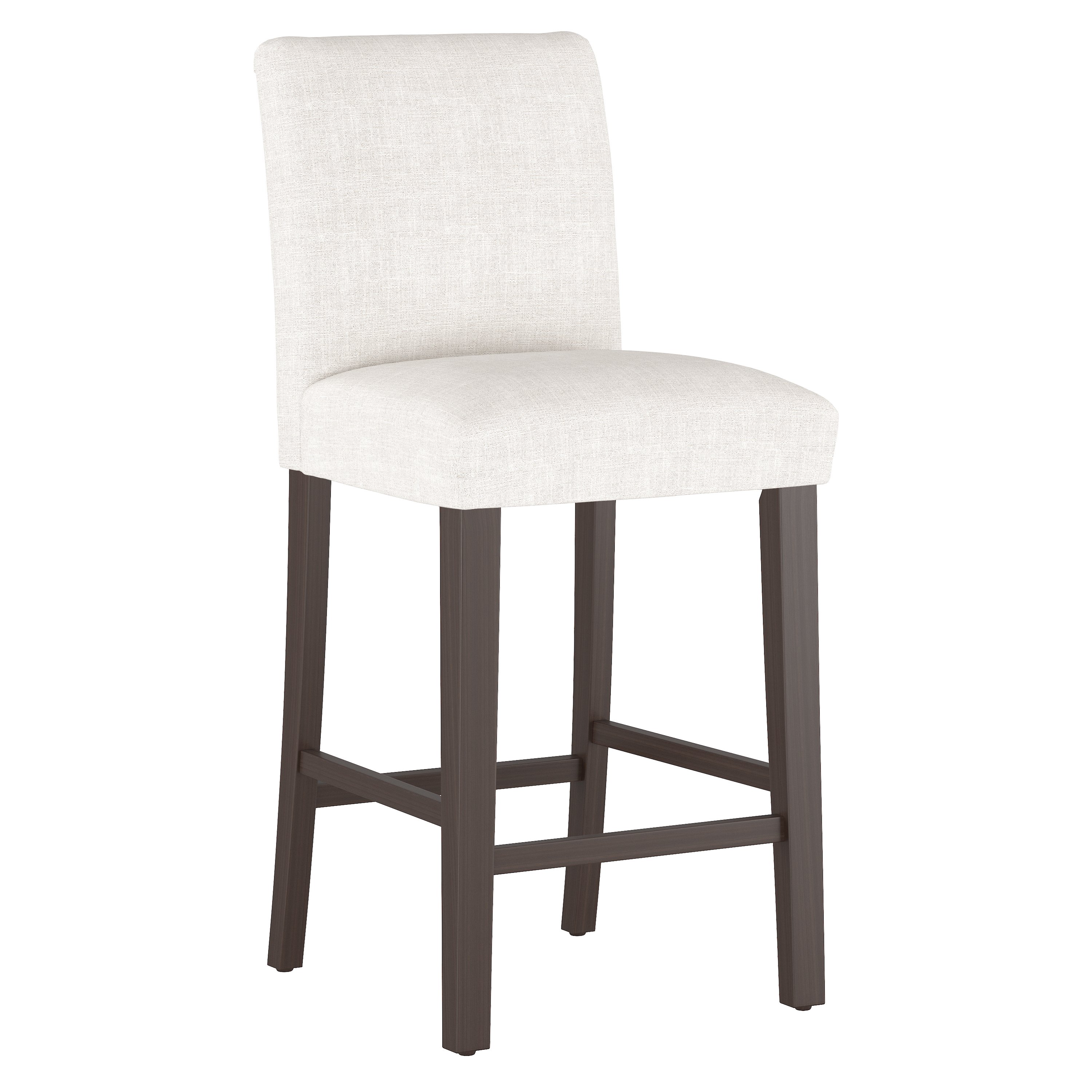 63-8ZMWHT White Upholstered Bar Stool - Zuma-1