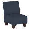 5705KDCKNV Contemporary Navy Blue Kid's Slipper Chair