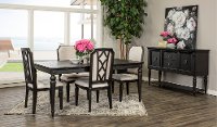 Traditional Black 5 Piece Dining Room Set - Hillside