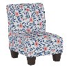 5705KFIFLPRBL Contemporary Floral Kid's Slipper Chair