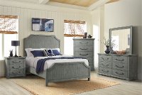 Dove Gray 4 Piece Queen Bedroom Set - Beach House