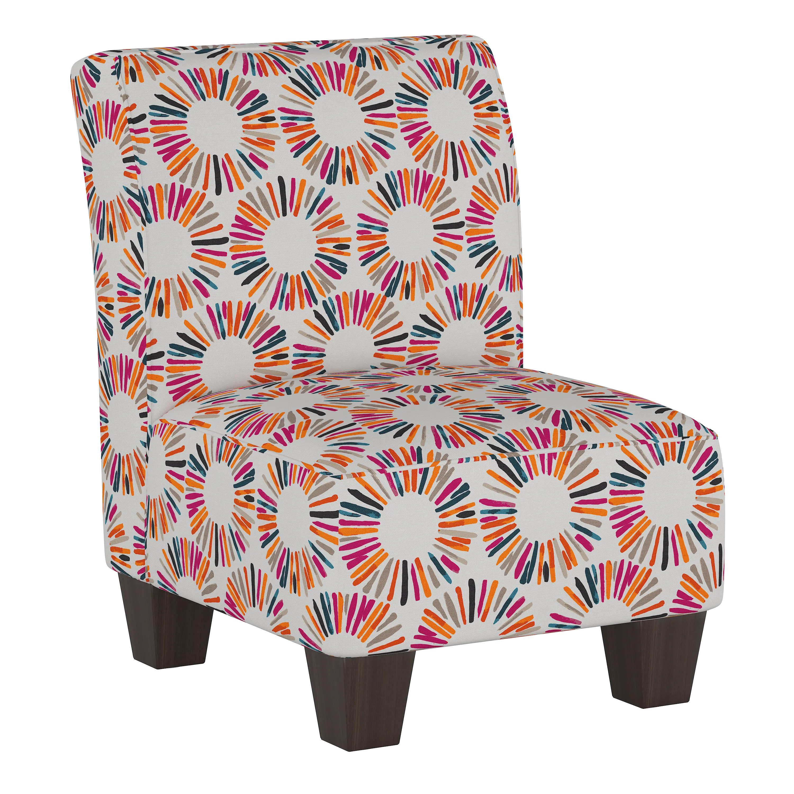 5705KMDLMLT Medallion Multi-Color Kid's Slipper Chair-1