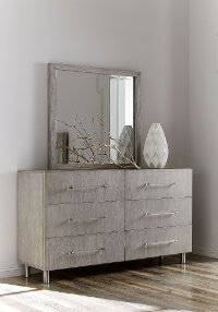 Modern Mist Gray Dresser - Argento
