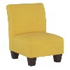 5705KVLVCNR Velvet Canary Yellow Kid's Slipper Chair