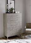 Modern Mist Gray Chest of Drawers - Argento