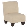 5705KVLVPRL Velvet Pearl Beige Kid's Slipper Chair