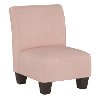 5705KVLVTBLSH Velvet Blush Pink Kid's Slipper Chair