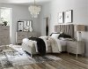 Modern Mist Gray 4 Piece Queen Bedroom Set - Argento