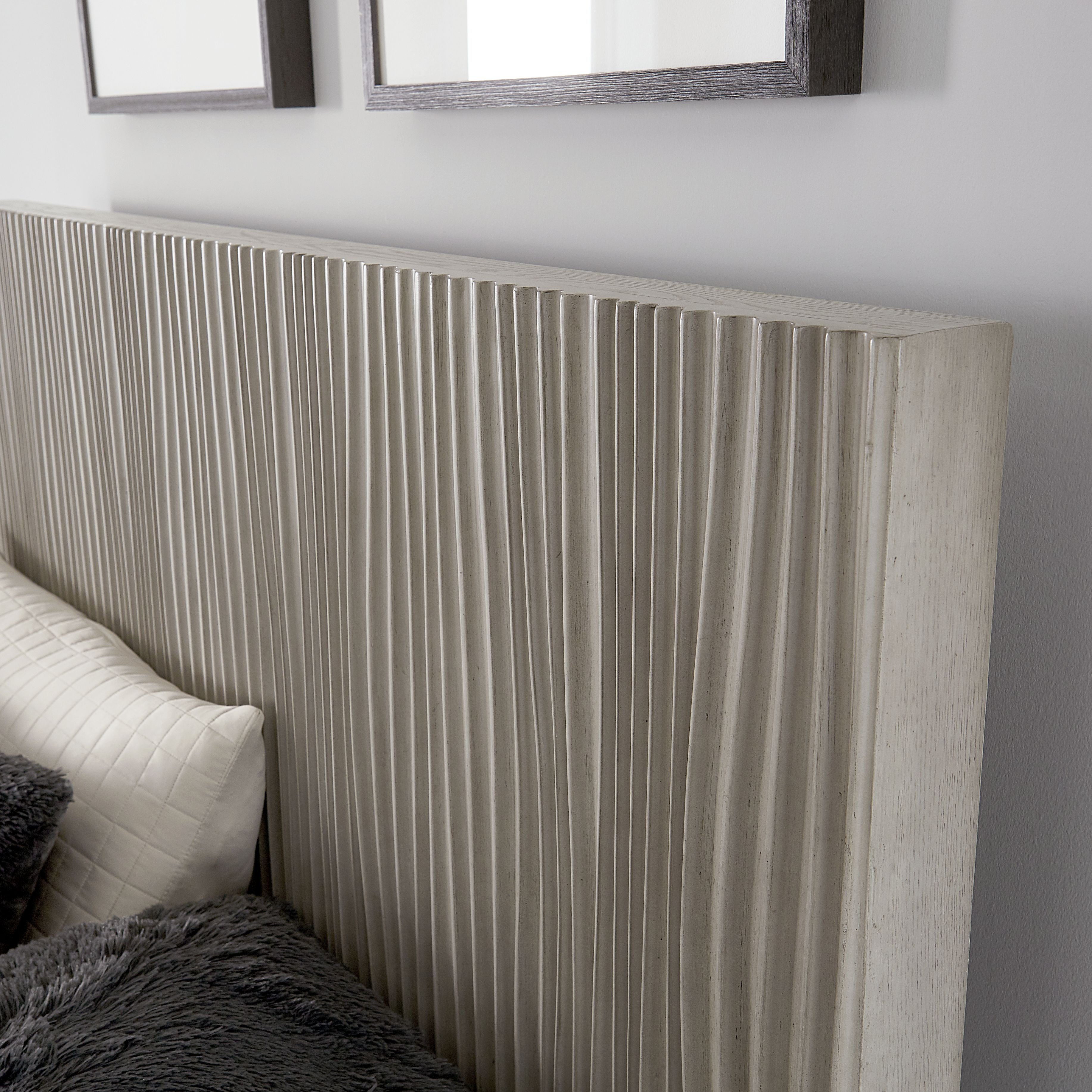 Modern Mist Gray King Size Bed - Argento-2