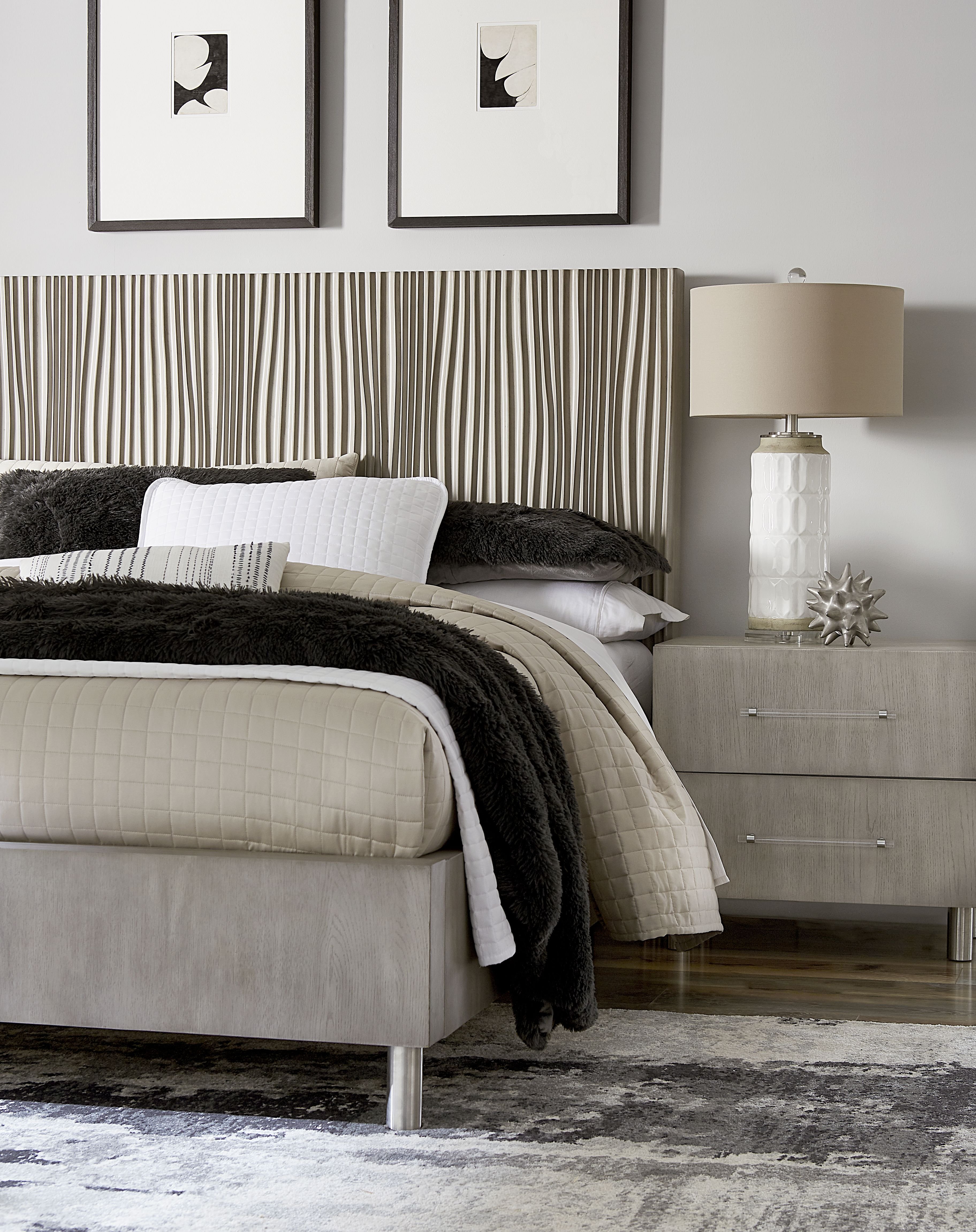 Argento Mist Gray 4 Piece King Bedroom Set-2