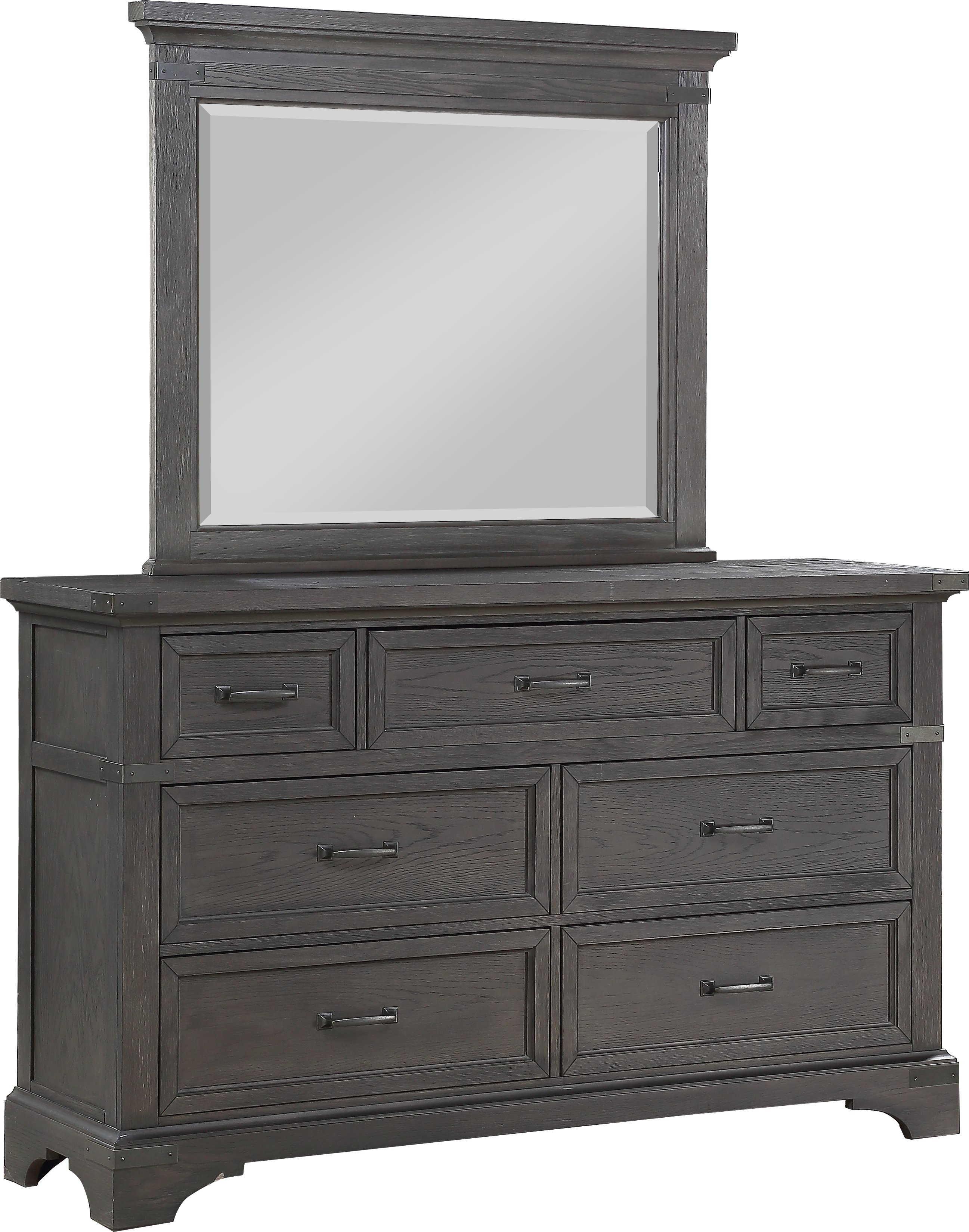 Traditional Gray Dresser - Prescott-2