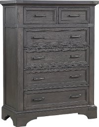 Traditional Gray Chest of Drawers - Prescott