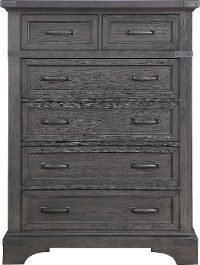 Traditional Gray Chest of Drawers - Prescott-2