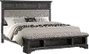 Clearance Prescott Gray King Storage Bed