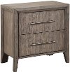 Contemporary Greige Nightstand - Avana