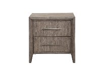Contemporary Greige Nightstand - Avana-2