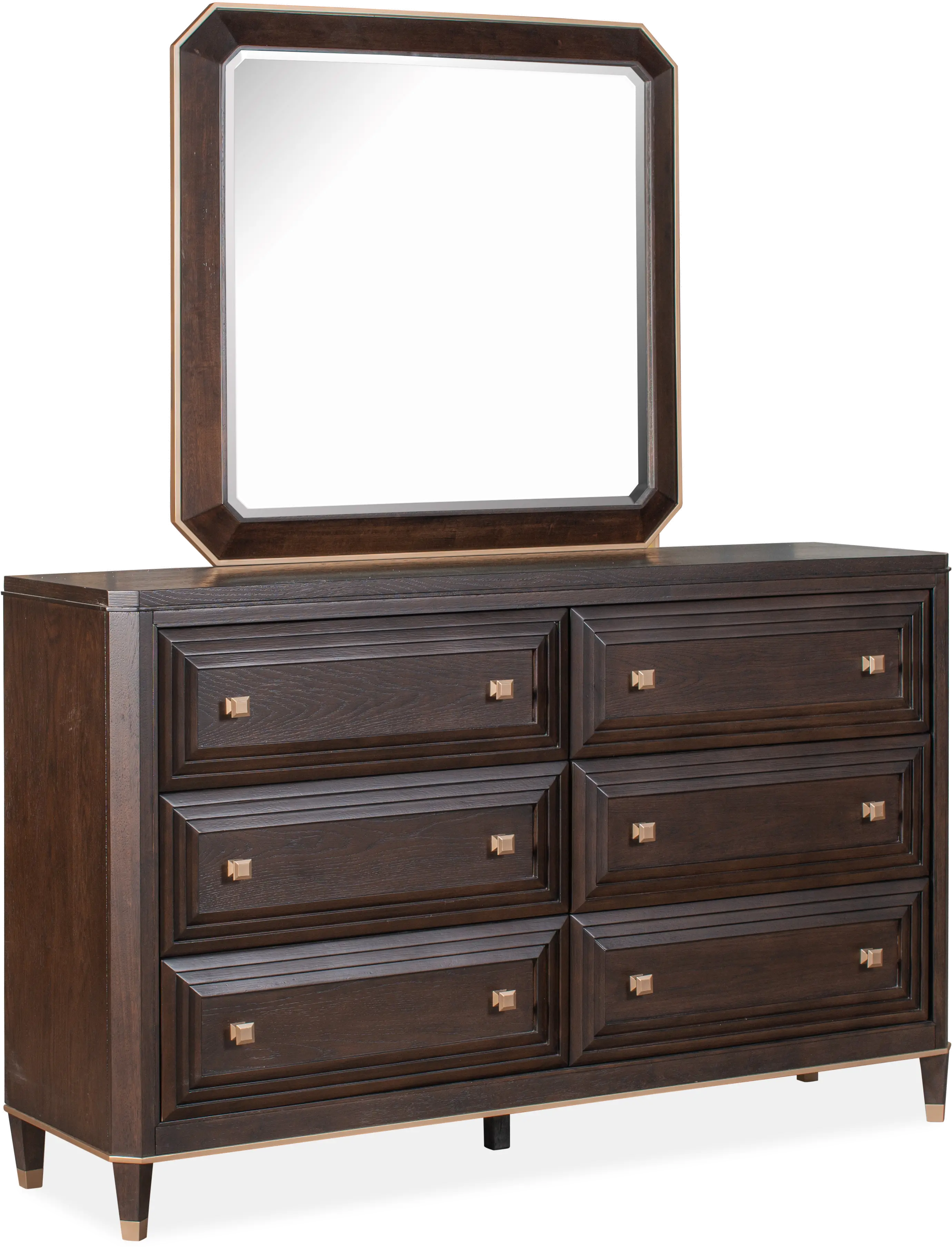 Zephyr Contemporary Brown Dresser-2