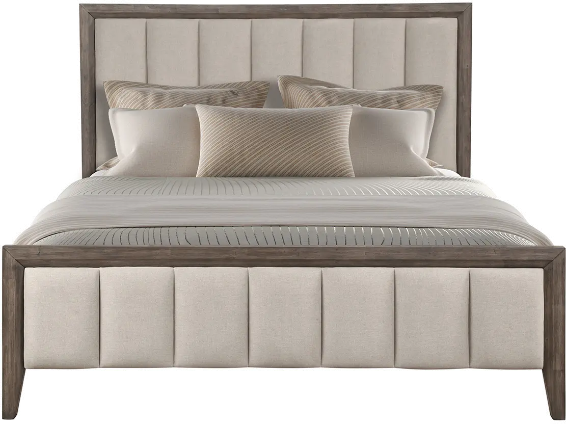 Contemporary Greige 4 Piece Queen Bedroom Set - Avana-2