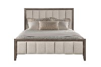 Contemporary Greige King Upholstered Bed - Avana-2