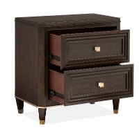 Contemporary Brown Nightstand - Zephyr-2