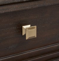Contemporary Brown Nightstand - Zephyr-5