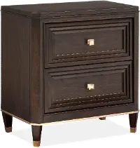 Zephyr Contemporary Brown Nightstand