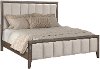 Contemporary Greige 4 Piece King Bedroom Set - Avana