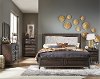 Clearance Contemporary Brown 4 Piece Queen Bedroom Set - Zephyr