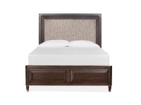 Contemporary Brown Queen Upholstered Bed - Zephyr-3