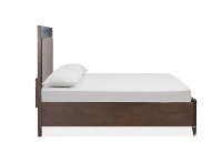 Contemporary Brown Queen Upholstered Bed - Zephyr-5